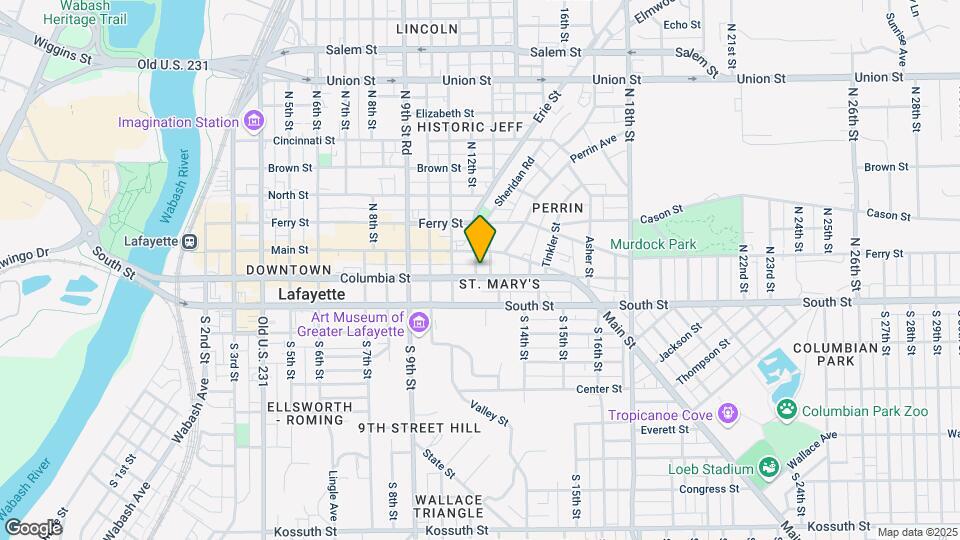 1202 Columbia St Map and Location Details
