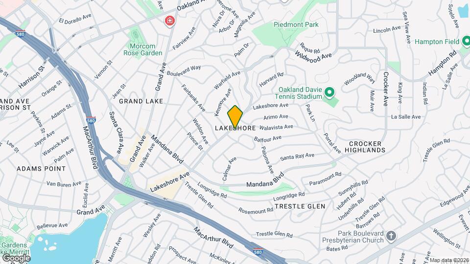 3808 Lakeshore Ave Map and Location Details