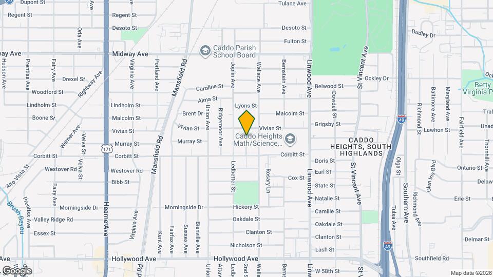 4119 Belmont St Map and Location Details