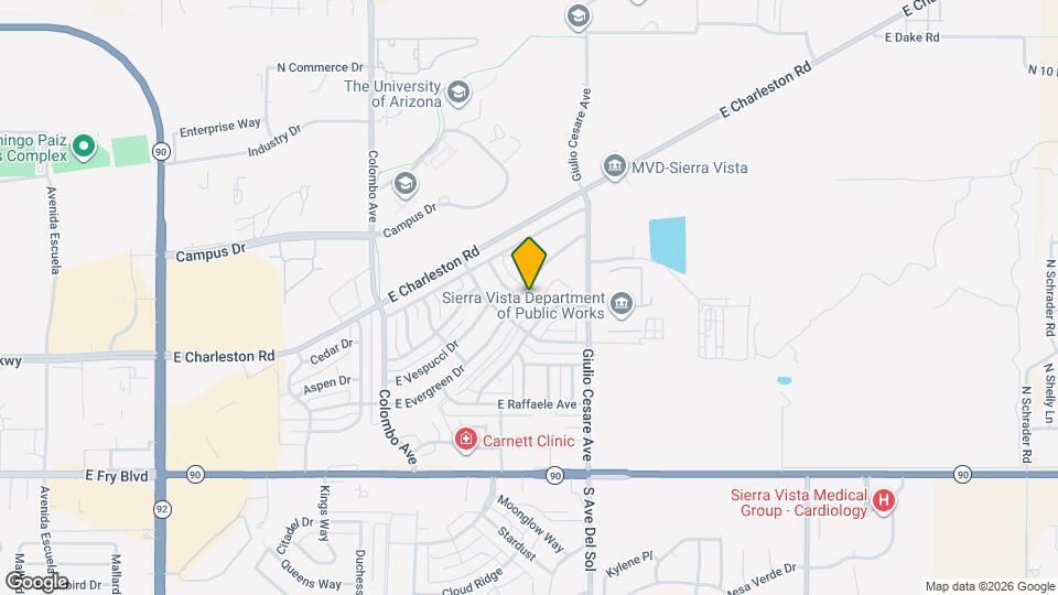 5056 E Evergreen Dr Map and Location Details