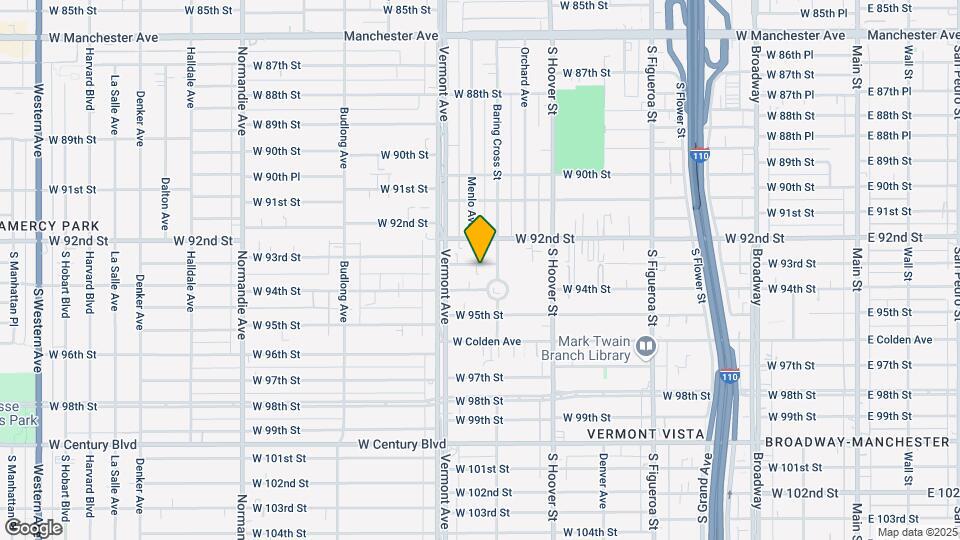 820 W 93rd St Map and Location Details