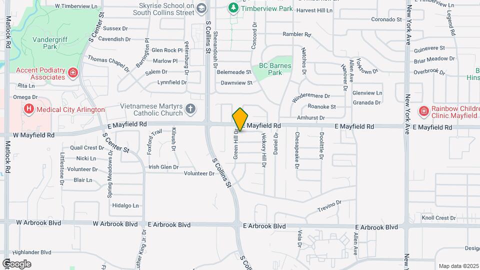 1102 Hickory Hill Dr Map and Location Details