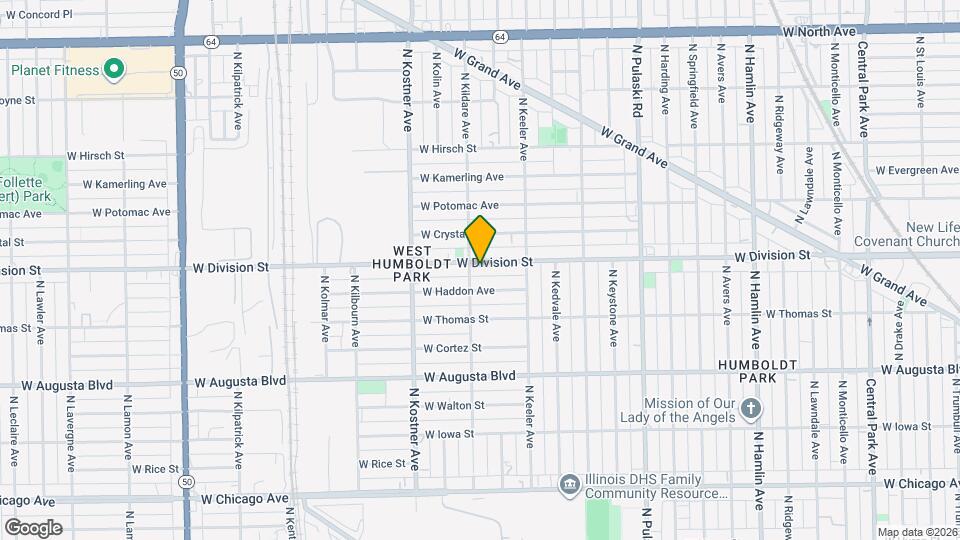 4247 W Division St Map and Location Details