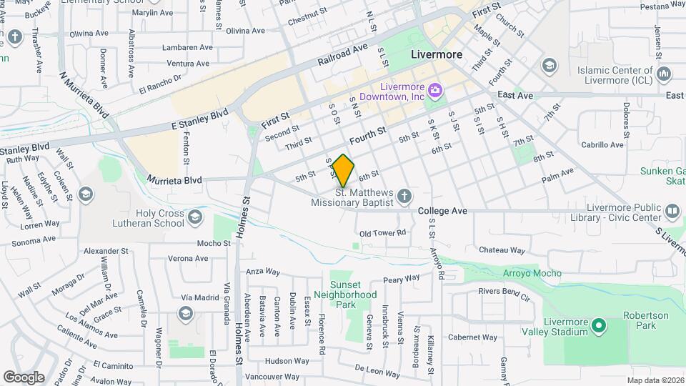 660 S P St, Unit Studio Map and Location Details