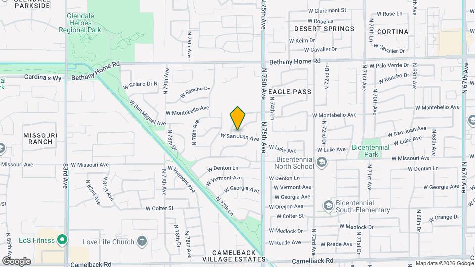 7590 W San Miguel Ave Map and Location Details