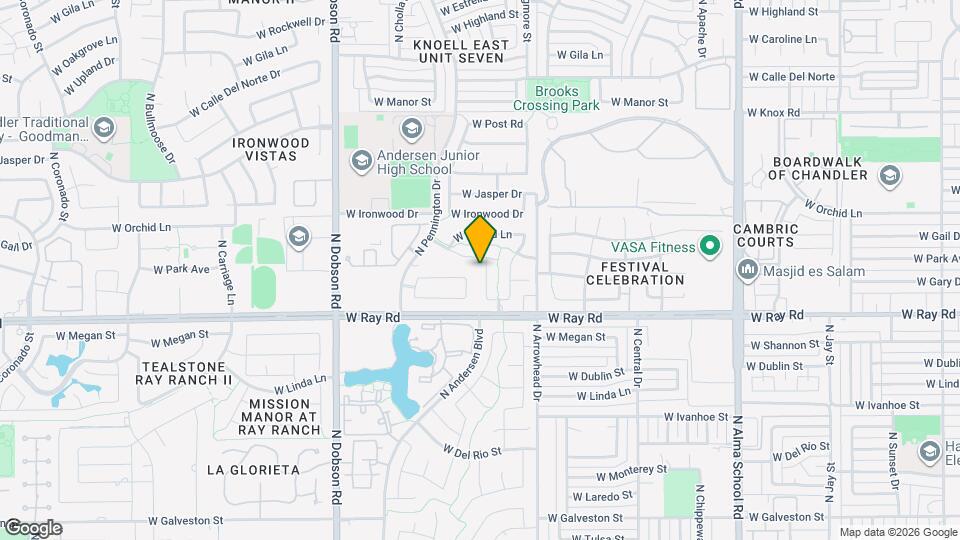 1074 N Saguaro St Map and Location Details
