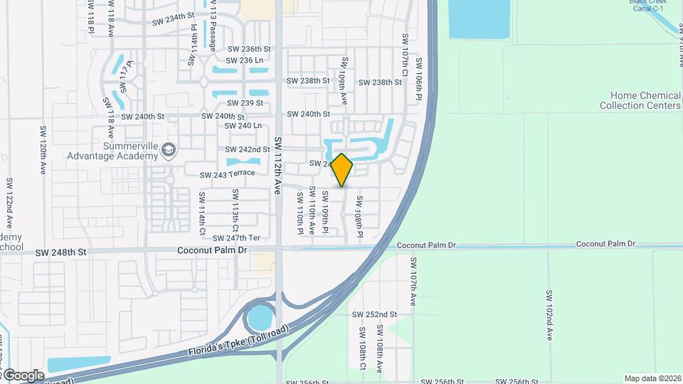 10906 SW 244th Terrace Map and Location Details