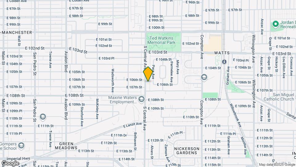 10626 S Central Ave Map and Location Details