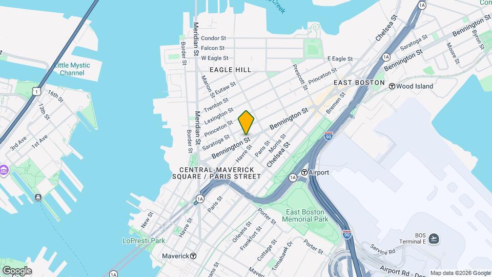 98 Bennington St, Unit 2 Mapa y Detalles de la Ubicación