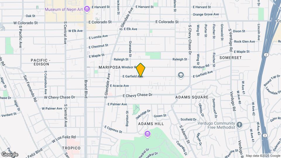 630 E Garfield Ave Map and Location Details