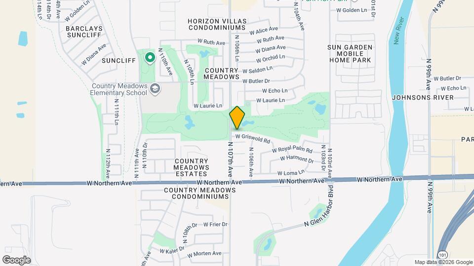 10624 W Griswold Rd Map and Location Details