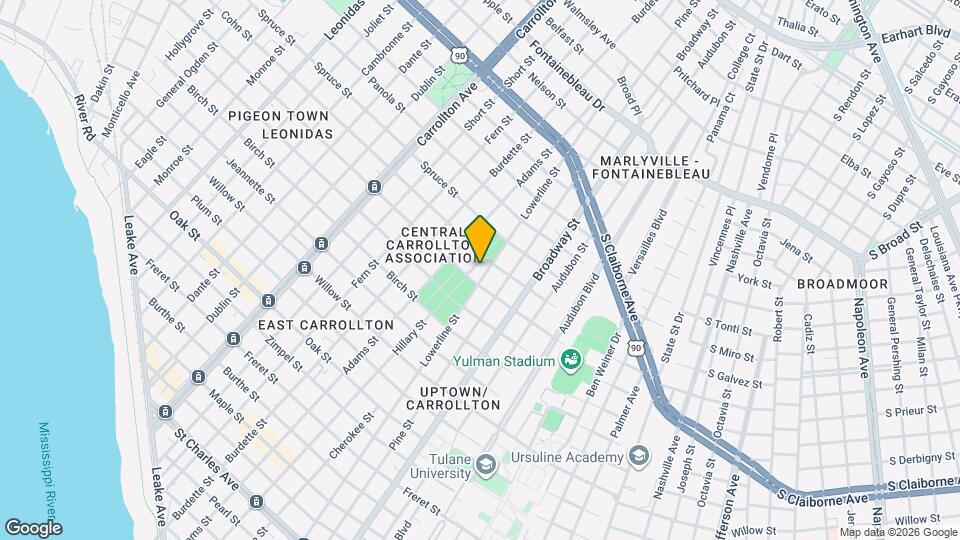 1816 Lowerline St, Unit 1816 Map and Location Details