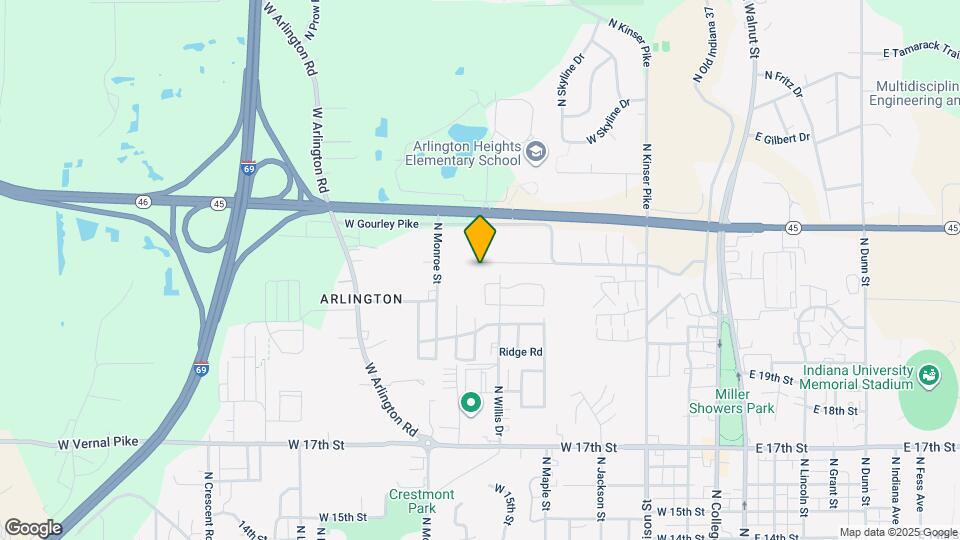 1021 W Cascade Ave Map and Location Details