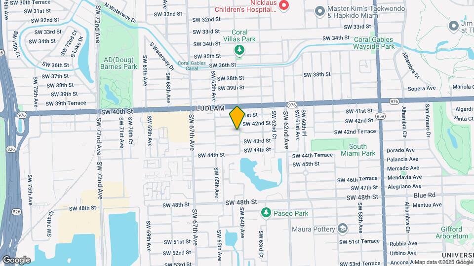 6401 SW 42nd Terrace Map and Location Details