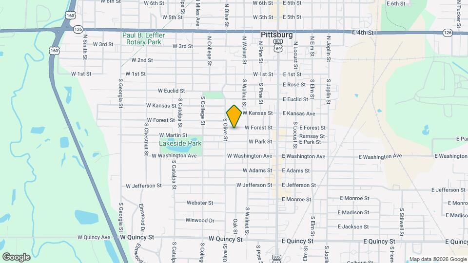 215 W Forest St Map and Location Details