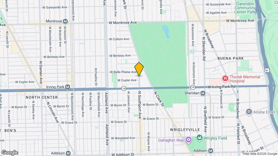 4038 N Southport Ave Map and Location Details