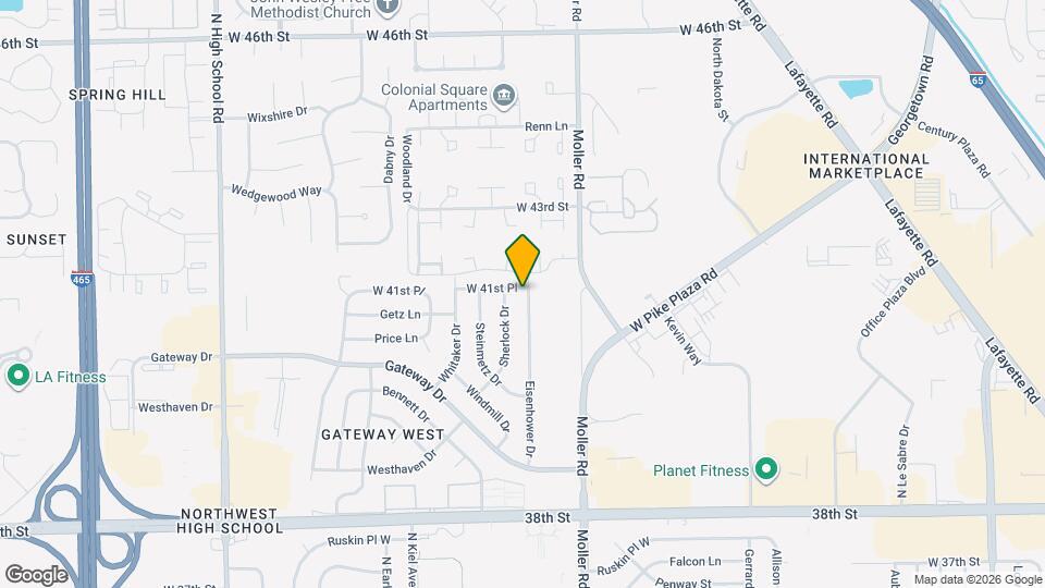 4132 Eisenhower Dr Map and Location Details