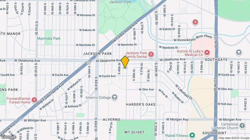 3155 S 39th St, Unit Charming Jackson Park Mapa y Detalles de la Ubicación