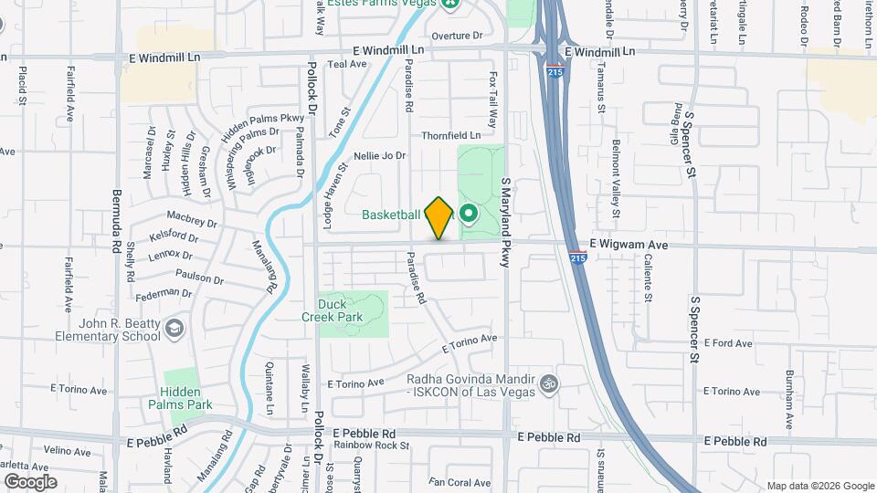 1058 Silver Stone Way Map and Location Details