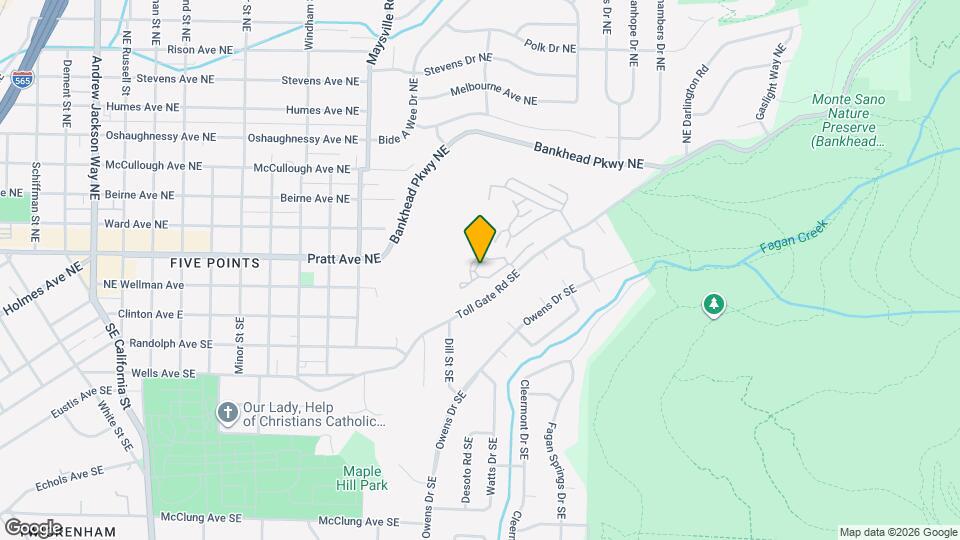 207 Mountain Rdg Dr NE, Unit 4 Map and Location Details