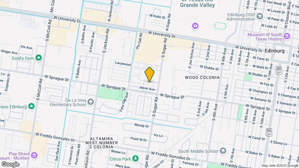 1700 W Samano St Map and Location Details
