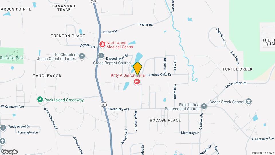 304 Hundred Oaks Dr Map and Location Details