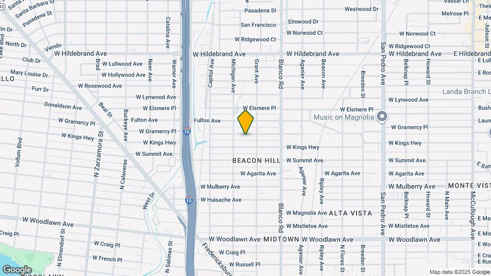 1022 W Gramercy Pl Map and Location Details