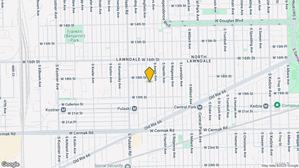 1821 S Springfield Ave Map and Location Details