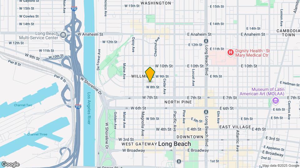 429 W 8th St Map and Location Details