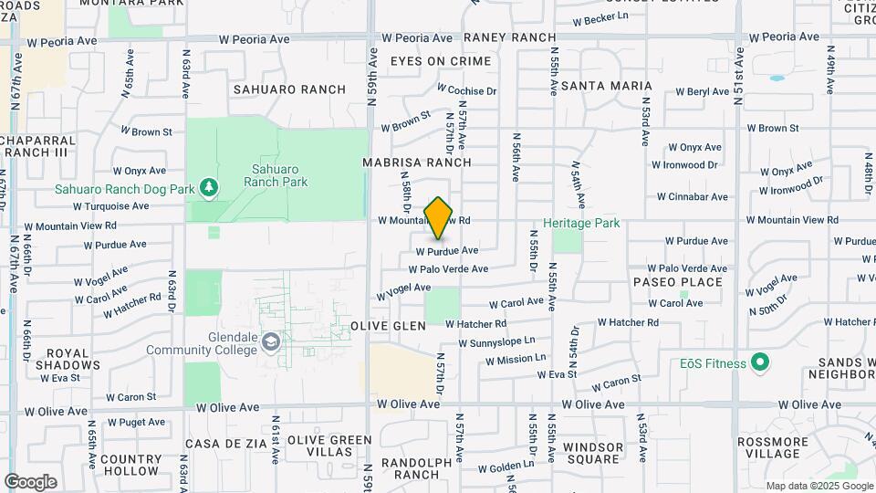 5720 W Purdue Ave Map and Location Details
