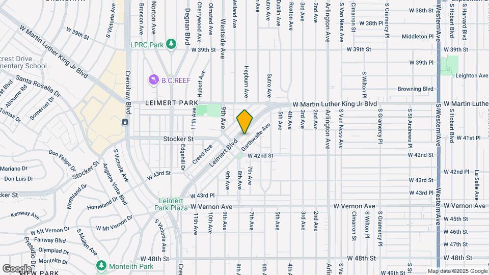 4186 Leimert Blvd, Unit Leimert Park Mapa y Detalles de la Ubicación