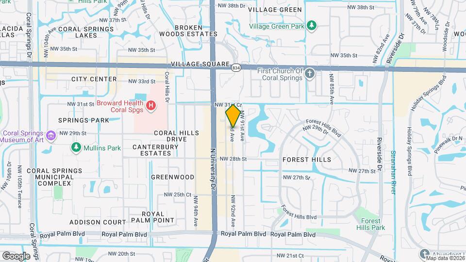 3013 NW 92nd Ave Map and Location Details