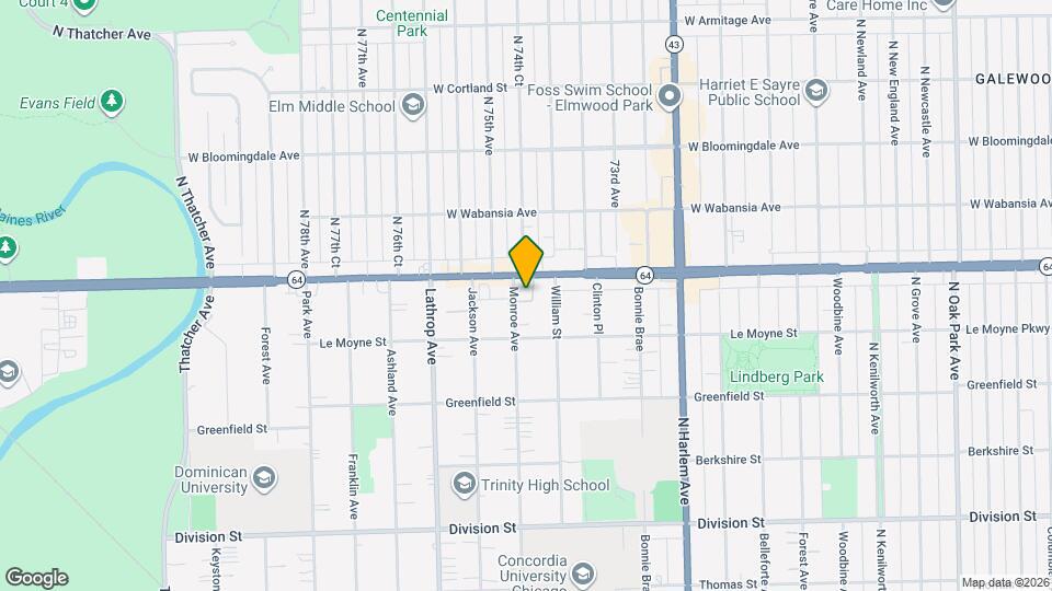 1541 Monroe Ave Map and Location Details