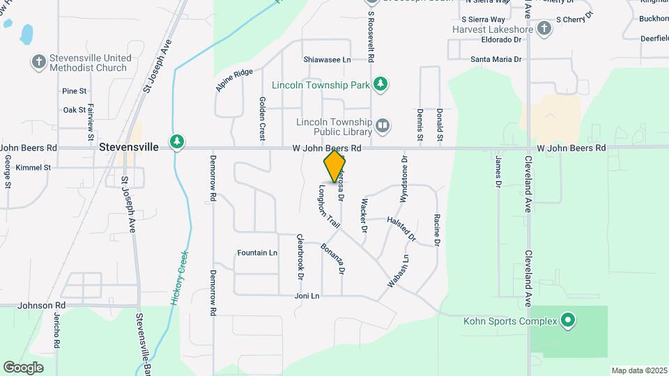 5800 Ponderosa Dr Map and Location Details