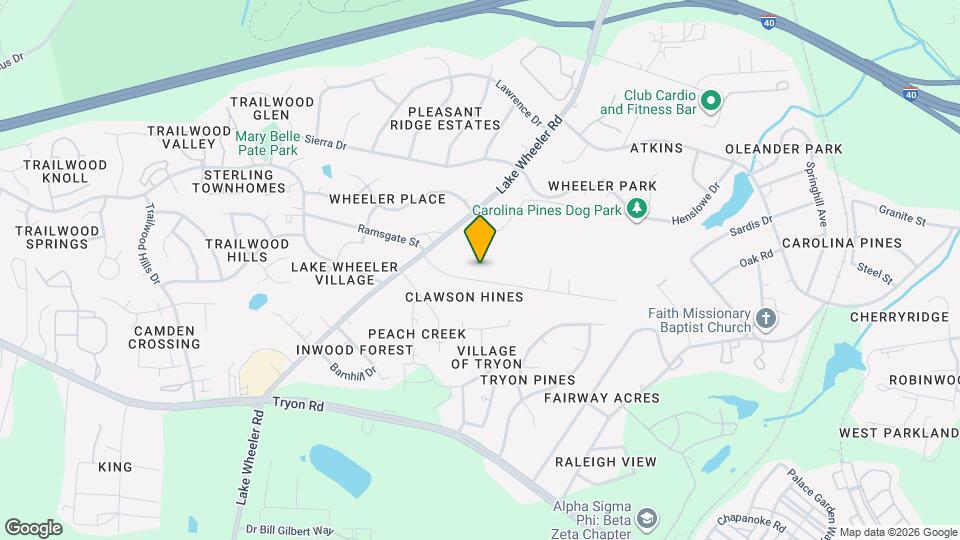 1908 Evergreen Ave Map and Location Details