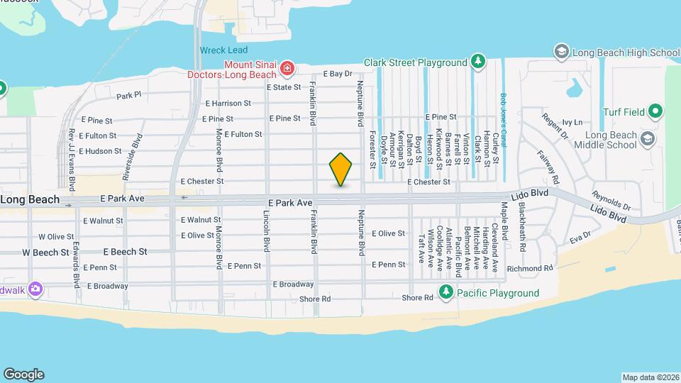 541 E Park Ave Map and Location Details