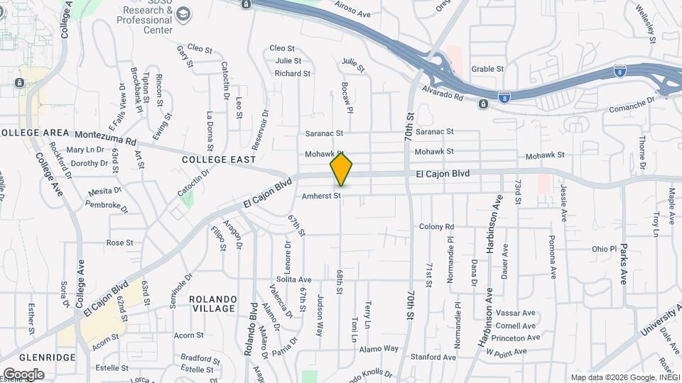 6810 Amherst St Map and Location Details