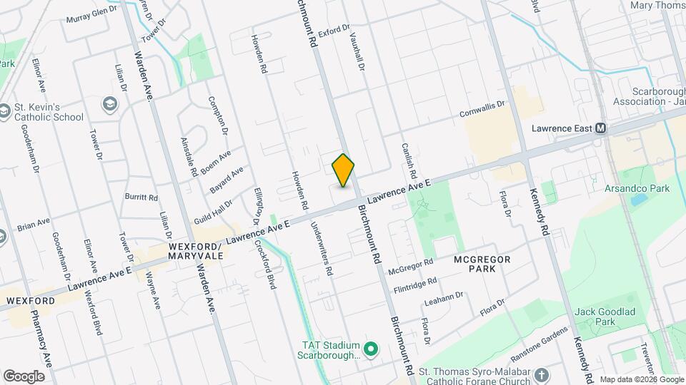 2152 Lawrence Ave E Map and Location Details