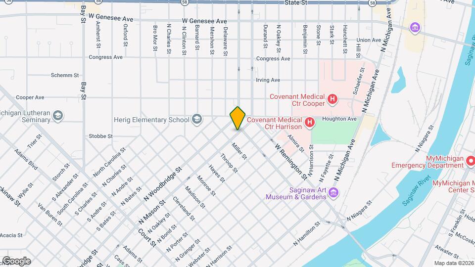 923 N Mason St Map and Location Details