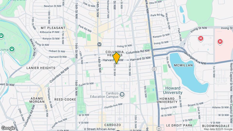 1241 Girard St NW Map and Location Details