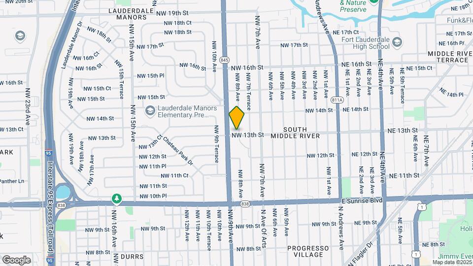 805 NW 13th St Map and Location Details