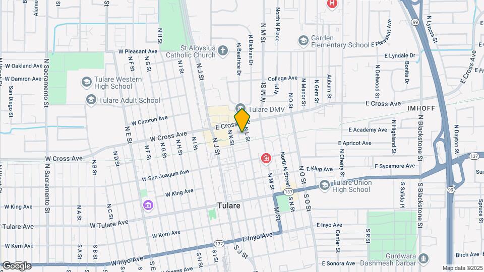 425 N L St Map and Location Details