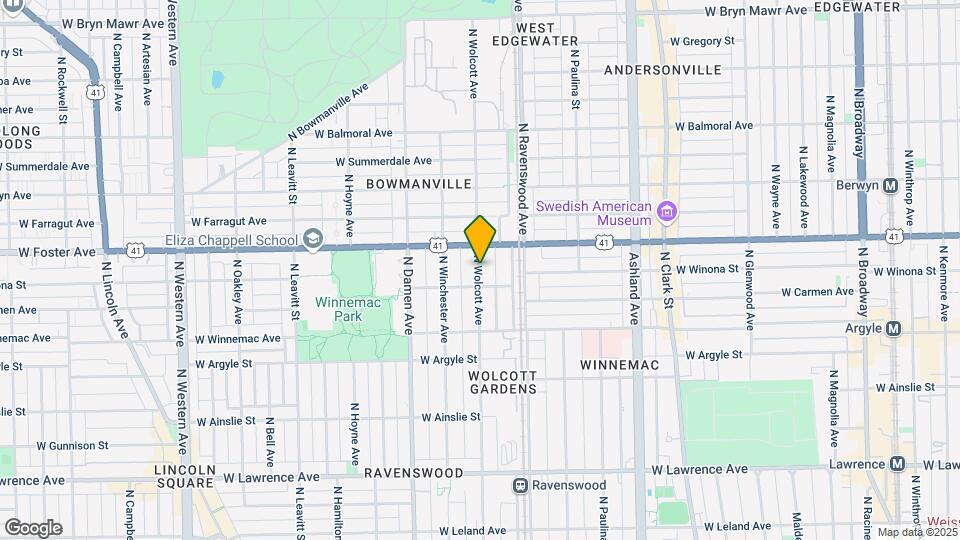 5137 N Wolcott Ave Map and Location Details