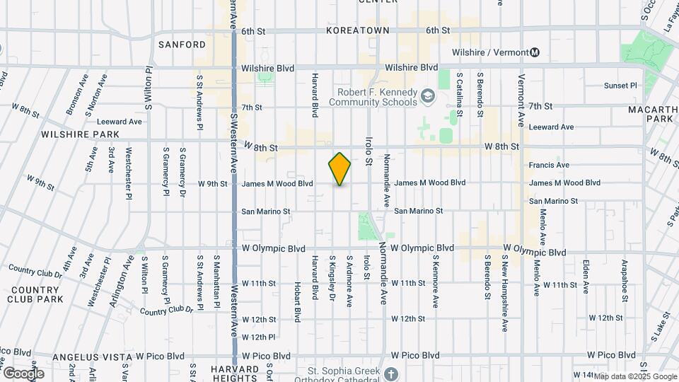 908 S Kingsley Dr Map and Location Details