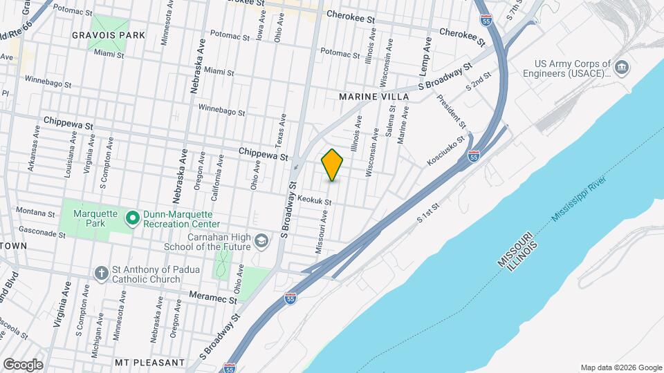 3834 Missouri Ave Map and Location Details