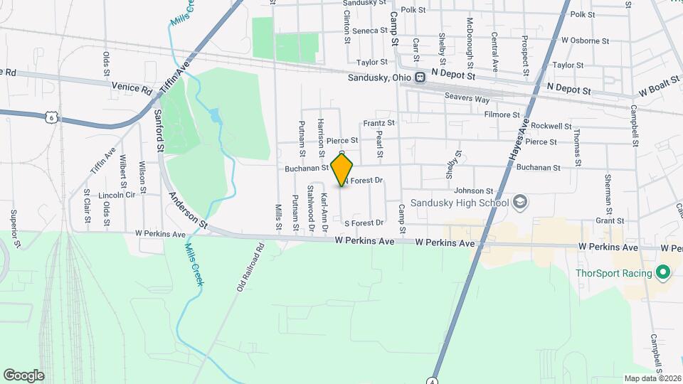 2102 W Forest Dr Map and Location Details