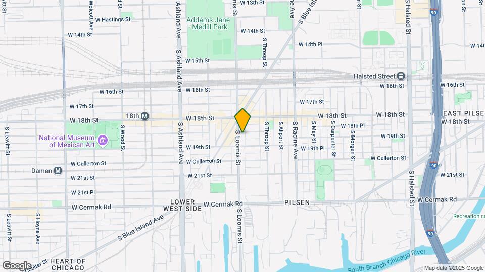 1839 S Loomis St Map and Location Details