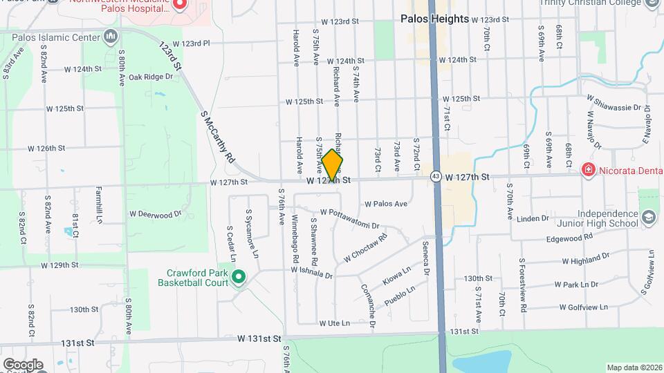 7440 W Manitoba Dr Map and Location Details