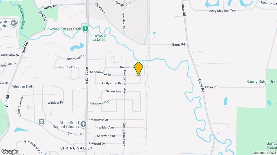 965 Rosewood Dr Map and Location Details
