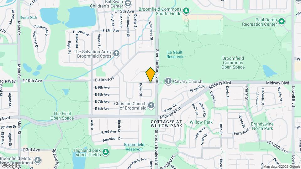 1140 E 9th Ave Map and Location Details